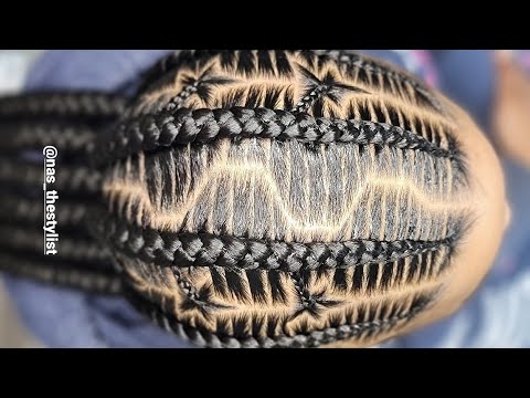 Star Braids | Stitch Braids | Straight back braids