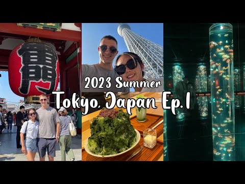 Sky Tree Floor 445 | Ginza Art Museum | Senso-ji temple | Matcha Ice Cream [🇯🇵Tokyo Vlog Ep.1]