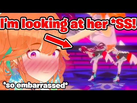 Kiara Reacts to 'Kiara Looking at IRyS's Butt' in Her 3D Concert 【Hololive EN】