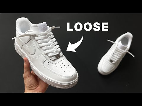 HOW TO LOOSE LACE AF1 - WITHOUT HEEL SLIPPAGE