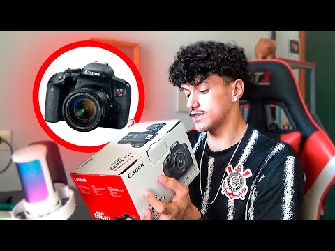 UNBOXING da MINHA CÂMERA | Canon T7I