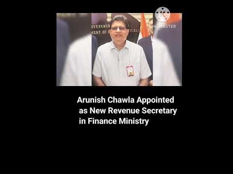 New revenue secretary arunishi Chawla #currentaffairs #gk #staticgk #shortsvideo #shorts #news