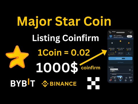 Major AirDrop Listing Date Confirm || Major AirDrop Claiming Process Strat || Major Coin Update