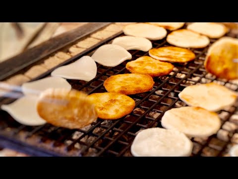 Japanese Rice Cracker ,SENBEI Making ASMR