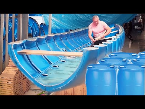 Building a Boat with Plastic Barrels and Wood in the House | by @araujocaiaque