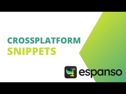 Cross Platform Snippets with Espanso