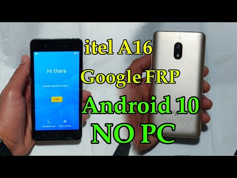 itel A16 Google FRP Bypass Android 10