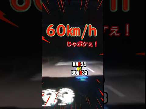 古き良き時代60km/hの世界線🚓GT-R vs パトカー 警察24時‎🤔