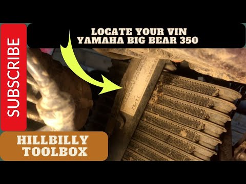 How to find your VIN - Yamaha Big Bear 350