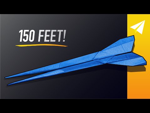 FLIES 150 FEET — How to Make a Paper Airplane With Spikes Fly Really Far — Lancer