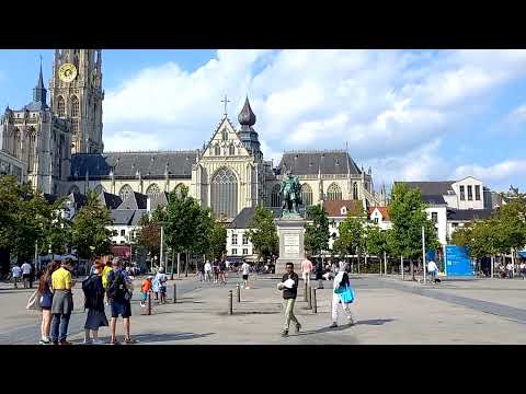 GROENPLATZ SQUARE IN THE CITY OF ANTWERP BELGIUM 2024