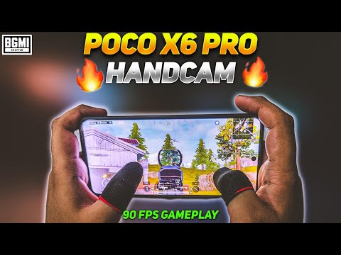 POCO X6 PRO  90 FPS TEST 🔥 WITH FPS METER & HANDCAM BGMI / PUBG #pocox6pro #120fps