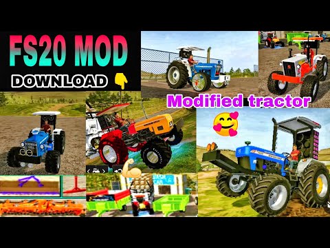 Fs20🔥 indian😎 tractor 🚜mod 💥download👿 || all 🎮indian || indian ⚠️ tractor game || modified 💥tractor