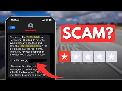 ZipCash Lane Text Scam -  Fake NTTA.org Payment Text Messages SCAM!