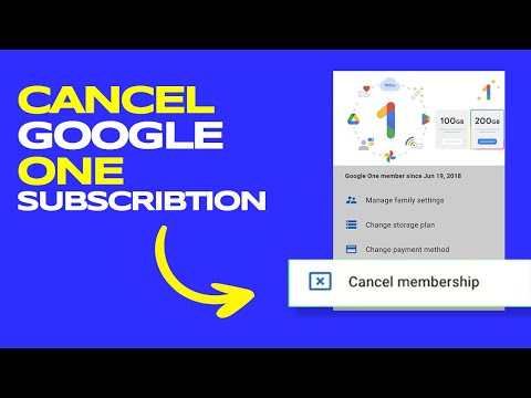 Google One Subscription How To Cancel