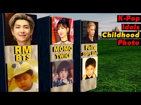 Most Popular K-pop idols Childhood photo