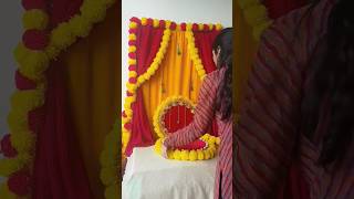 Ganpati decoration ideas for home|ganesh chaturthi decoration| diy best out of waste craft #shorts