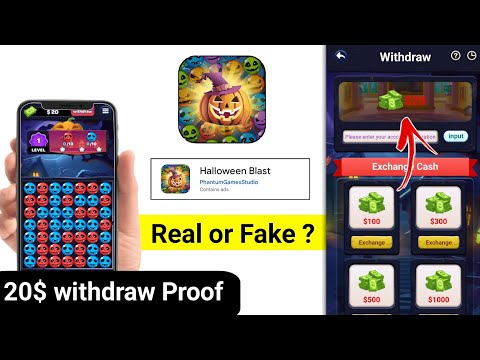 Halloween Balst App Se Pasie kaise nikaalen | Halloween Balst App live Withdraw Proof | Halloween