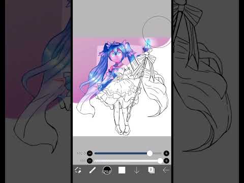 Once again drawing Hatsune Miku