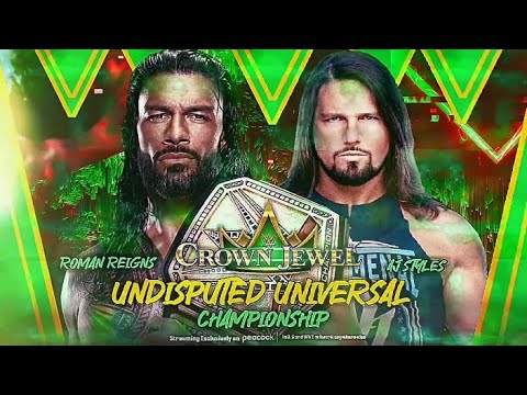 WWE Crown Jewel 2022 Match Card Prediction HD