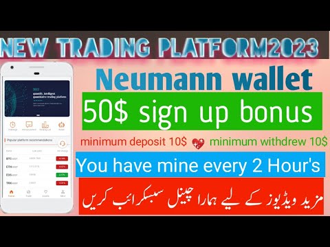 $50 sign up bonus |new trading platform 2023 |daily eran 1$ without investment🤑