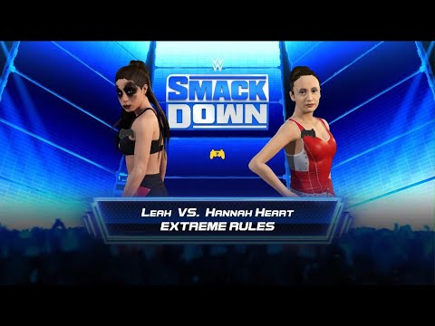 WWE 2K22 AWA friday Night Smackdown: Leah vs Hannah Heart