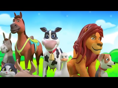 Animal Sound Song 🐷🐮🐶 Kindergarten Videos for Children - Nursery Rhymes & Kids Songs -For kids