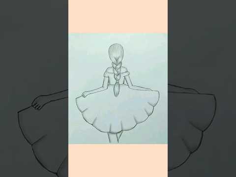 how to draw girl #art #painting #youtubeshorts #reel #creativeart