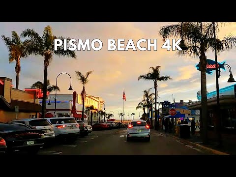 Pismo Beach 4K Driving Tour | California Coast Sunset Drive