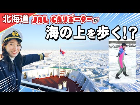 【北海道】JAL CAリポーター　網走・知床で流氷体験！オホーツク海の上を歩いてみたらすごかった！