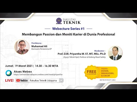 Webecture Series #1 : Membangun Passion dan Meniti Karir di Dunia Profesional