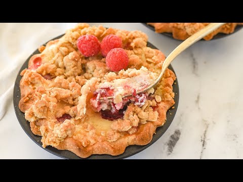 Raspberry Sour Cream Pie for Two | Small Batch Desserts