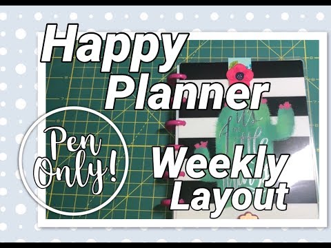 Happy Planner Mini Layout | Pen Only with Notes | Jan 21-27, 2019