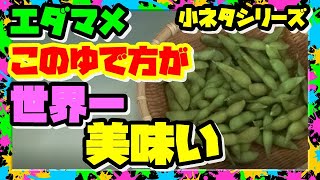 【エダマメの茹で方】丹波の黒豆農家に教わった世界で一番おいしい「枝豆の茹で方」　オススメです。