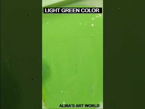 How to make Light Green Color | Light Green Color kaise banta hai | Color mixing #shorts #ytshorts