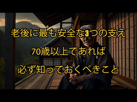 老後に最も安全な3つの支え、70歳を超えたら必ず知っておくべきこと！