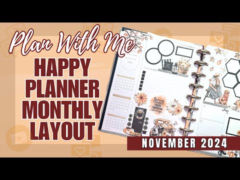 Plan With Me: Happy Planner Monthly Layout | Bringing the Autumn Allure