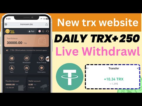 New tron-Room mining site | very trusted  trx income best website | daily withdrawal mining site |