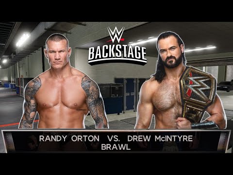 "Hardcore" Backstage Brawl | Randy Orton vs. Drew McIntyre