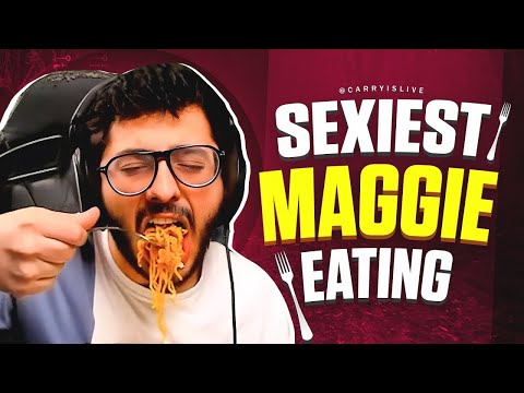 SEXIEST WAY OF EATING MAGGIE. #carryminati #carrylive #tulsigaming