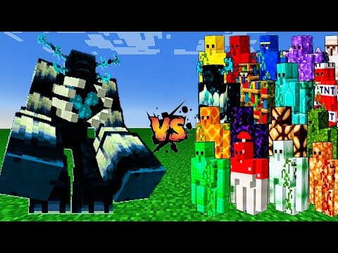 MUTANT WARDEN vs 120 DIFFERENT GOLEMS - EPIC MINECRAFT BATTLE