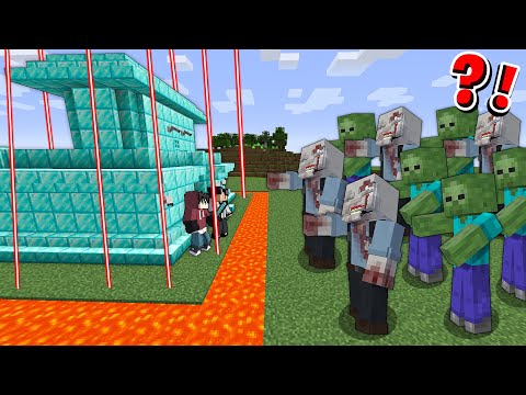 EPIC DIAMOND BUNKER vs 1,000,000 Zombies in Minecraft! (tagalog)