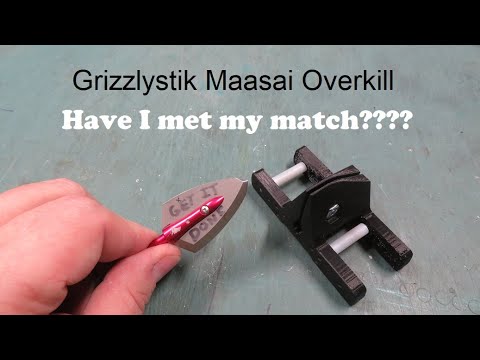 Sharpening and sharpness test for Grizzlystik Maasai single bevel