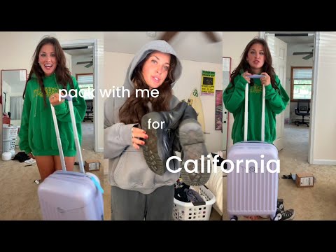 California Trip- pack with me!