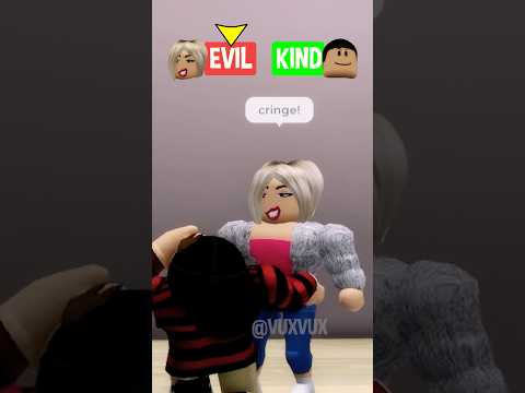 BIRTH TO DEATH OF THE EVIL TWINS AND KINDNESS IN ROBLOX BROOKHAVEN 🏓 #shorts