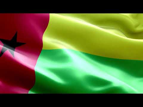 [10 Hours] Guinea-Bissau Flag Waving - Video & Audio - Waving Flags