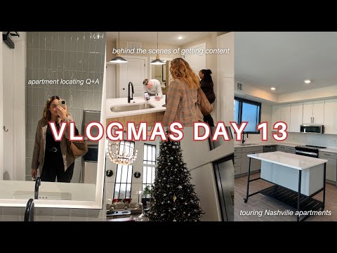 APARTMENT LOCATING VLOG // Content behind-the-scenes, locating Q+A + budgeting l VLOGMAS DAY 13