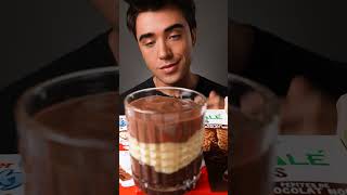 Kinder Chocolate Mousse Dessert ASMR!?