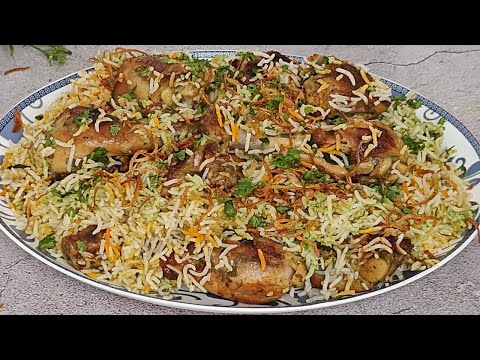 Hariyali Chicken Tikka Biryani | Tikka Biryani Recipe