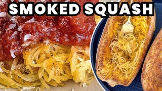 Traeger Smoked Spaghetti Squash Pasta